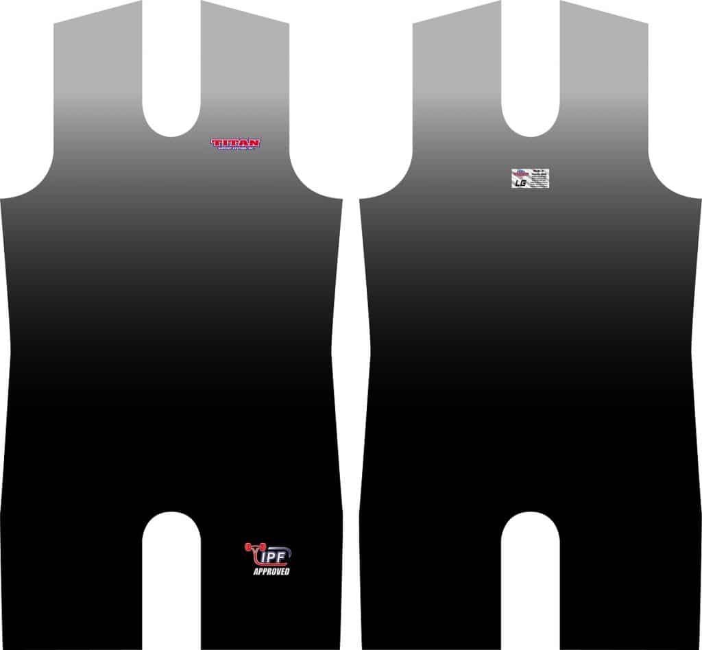 Titan Fade Triumph Powerlifting Singlet - Ombre Style, Legal in