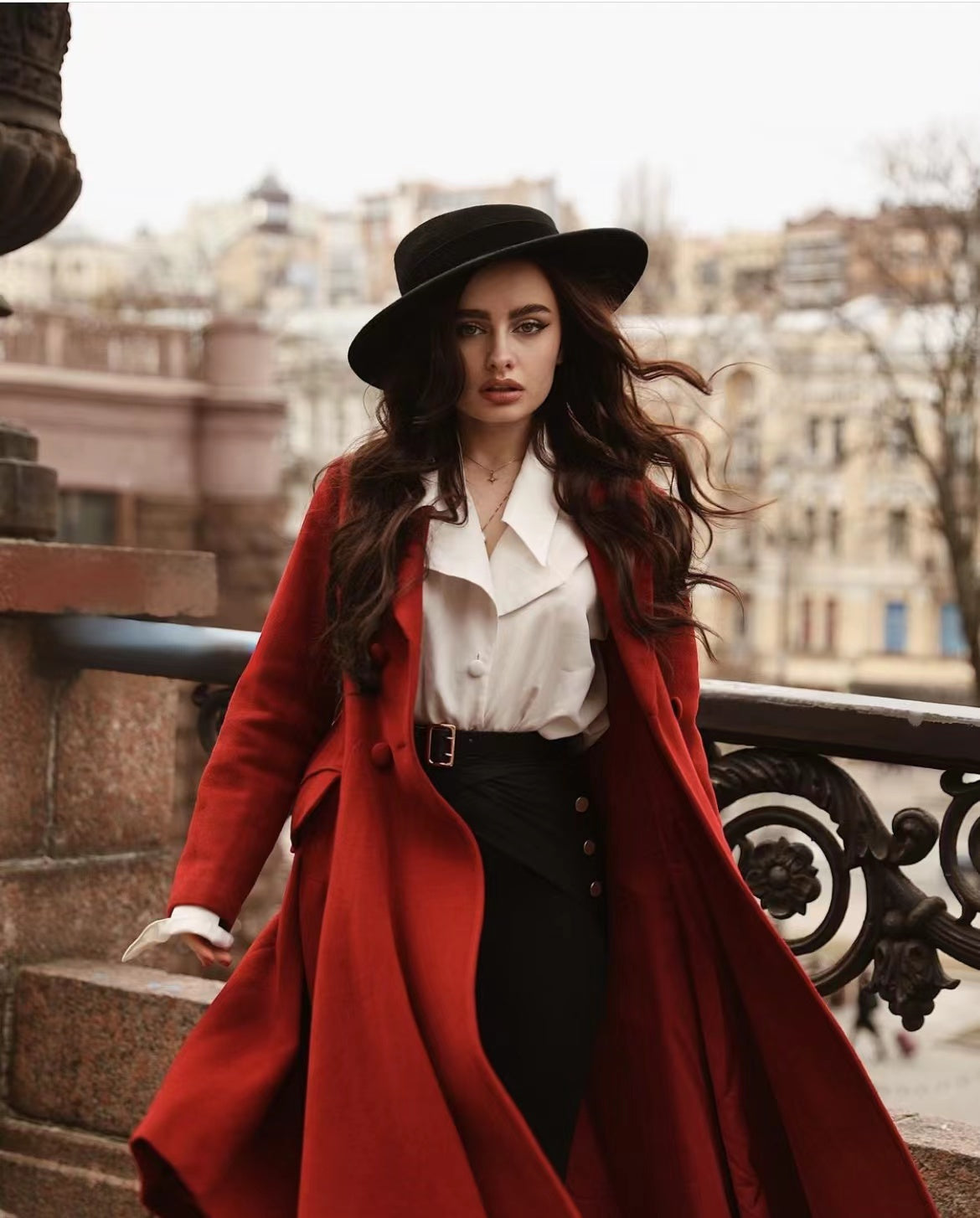 Roman Holiday 2020 | Red Wool Coat Jacket – Linennaive