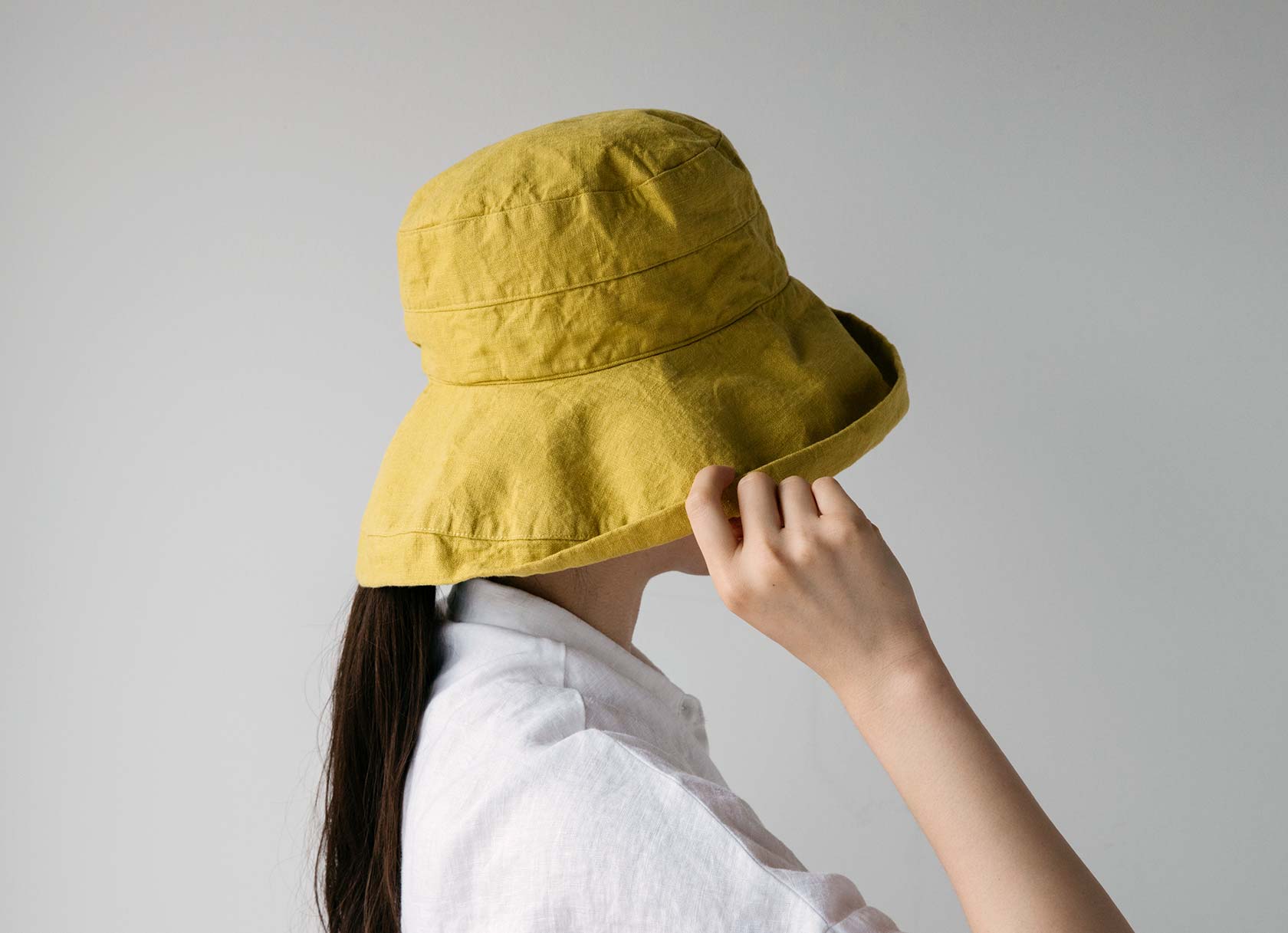 夏でも涼しいリネンのハット | Lino e Lina ONLINE SHOP