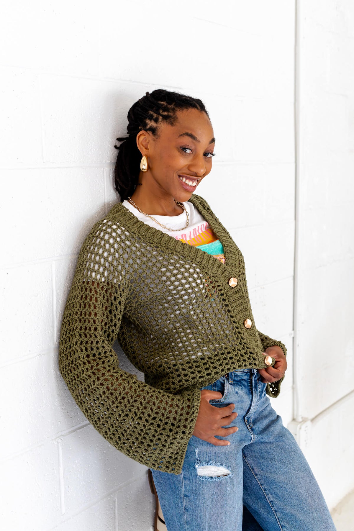 Crochet Kit - Issa Mesh Cardigan – Lion Brand Yarn