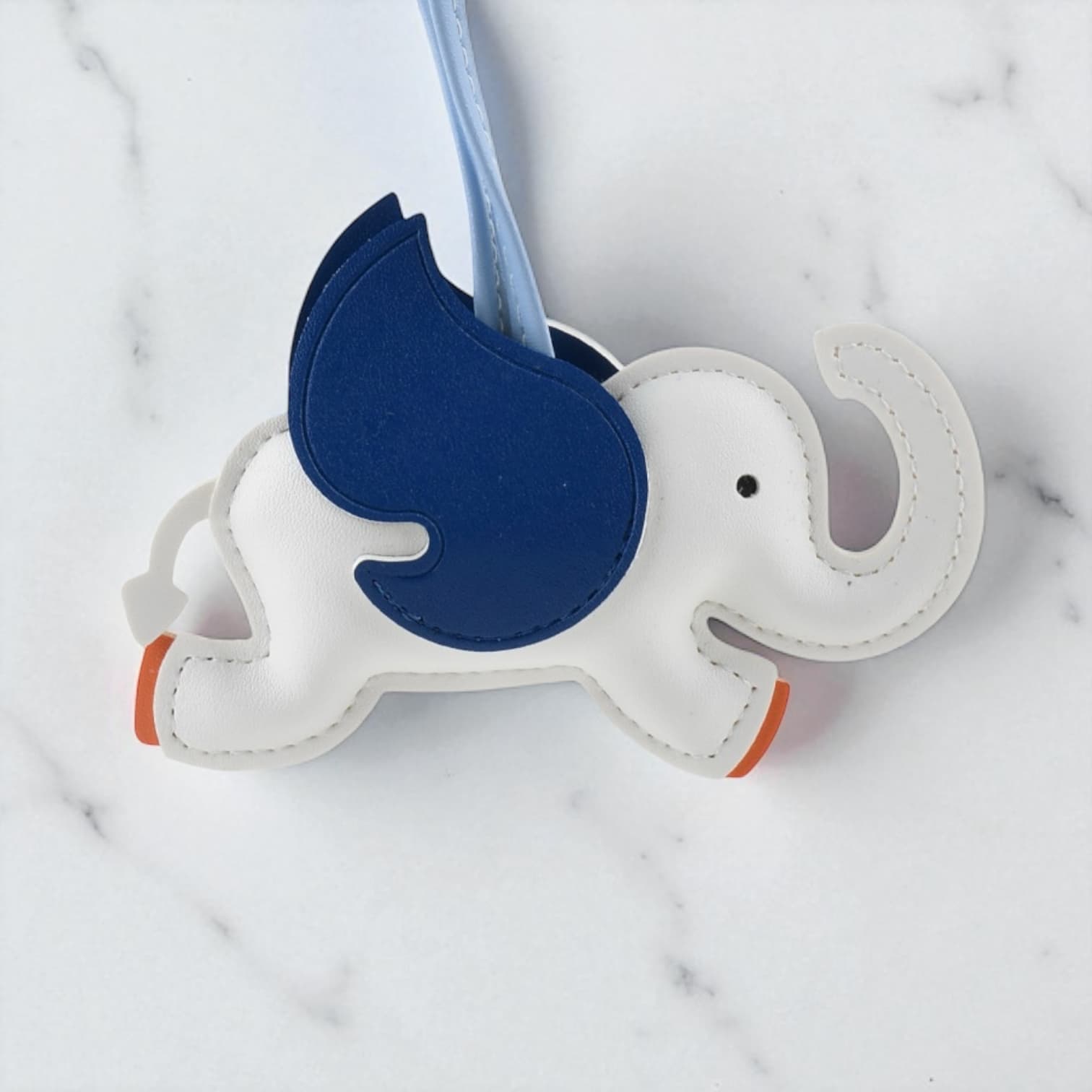 14色展開】ゾウモチーフバッグチャーム／ギフトに最適な軽量PUアクセ