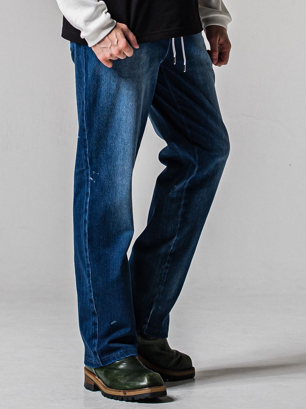 RESOUND CLOTHING - DENIM JERSEY WIDE PT / RC39-ST-016WTD / ライト