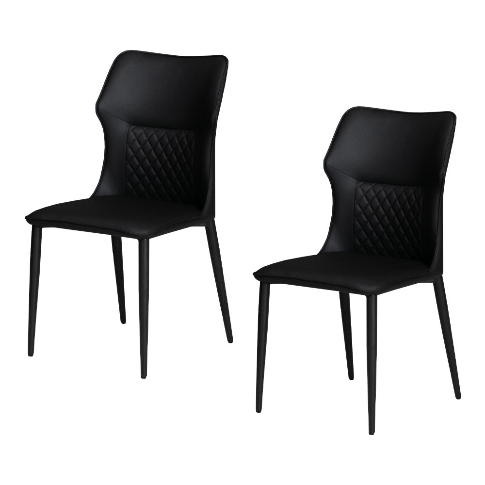 lushroom 【同色2脚セット】 ダイニングチェア レザー 合成皮革