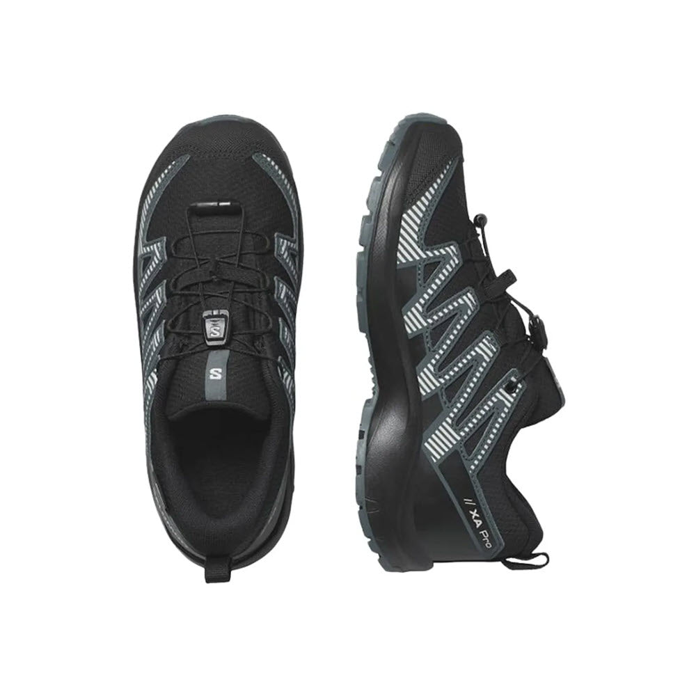 SALOMON XA PRO V8 CSWP JR BLACK - KIDS - Lamey Wellehan Shoes