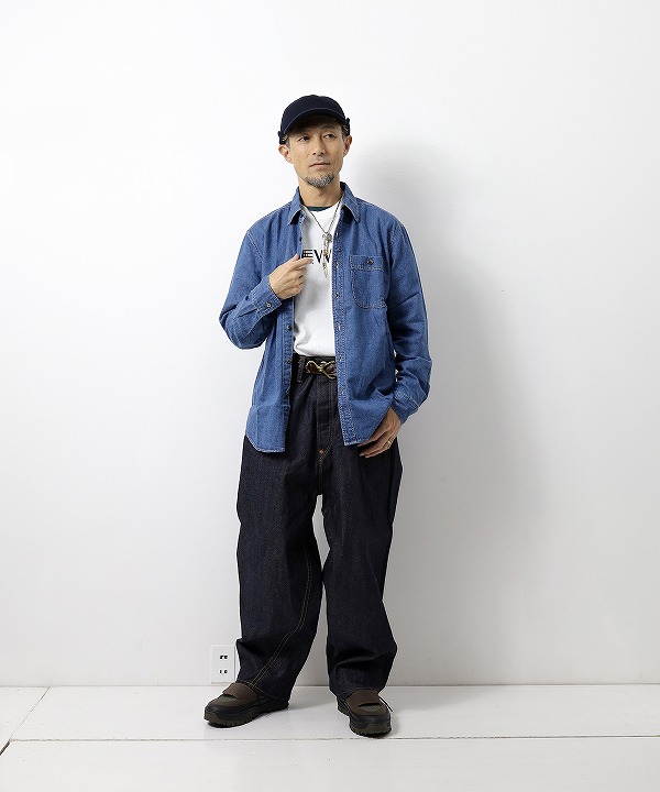 ボヘミアンズ/Bohemians DENIM REG LS SHIRTS（全2色） [シャツ(長袖