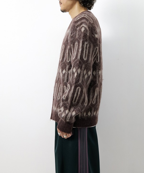 ニードルズ/Needles Mohair Cardigan - Geometric [トップス