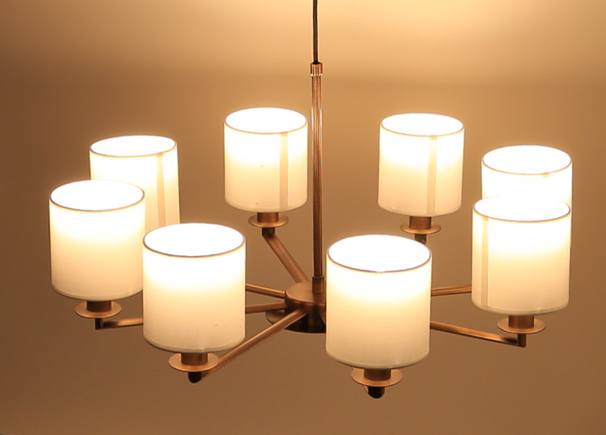 LEDシャンデリア 8灯 セード付き GCH001-8SD | おしゃれなインテリア