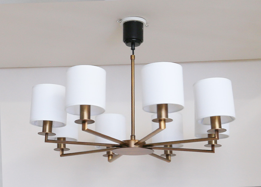 LEDシャンデリア 8灯 セード付き GCH001-8SD | おしゃれなインテリア