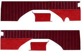 Interior Quarter Trim Panel Set, Encore Velour w/Pleats & Carpet