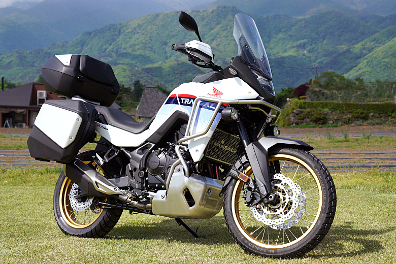 ホンダ 新型 XL750 トランザルプ試乗会！ Part4 純正アクセサリー装着