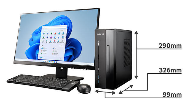 ご家庭向け・一般用途向け スリム デスクトップパソコン｜mouse by