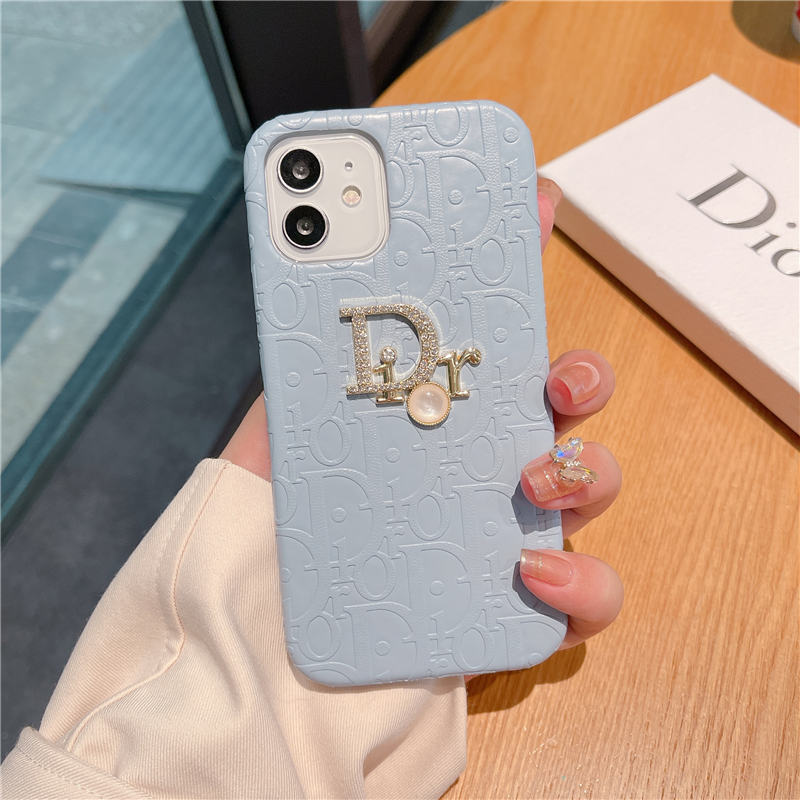 diorロゴ iphone16pro/16/15 レザーケース レディース iphone14 ケース