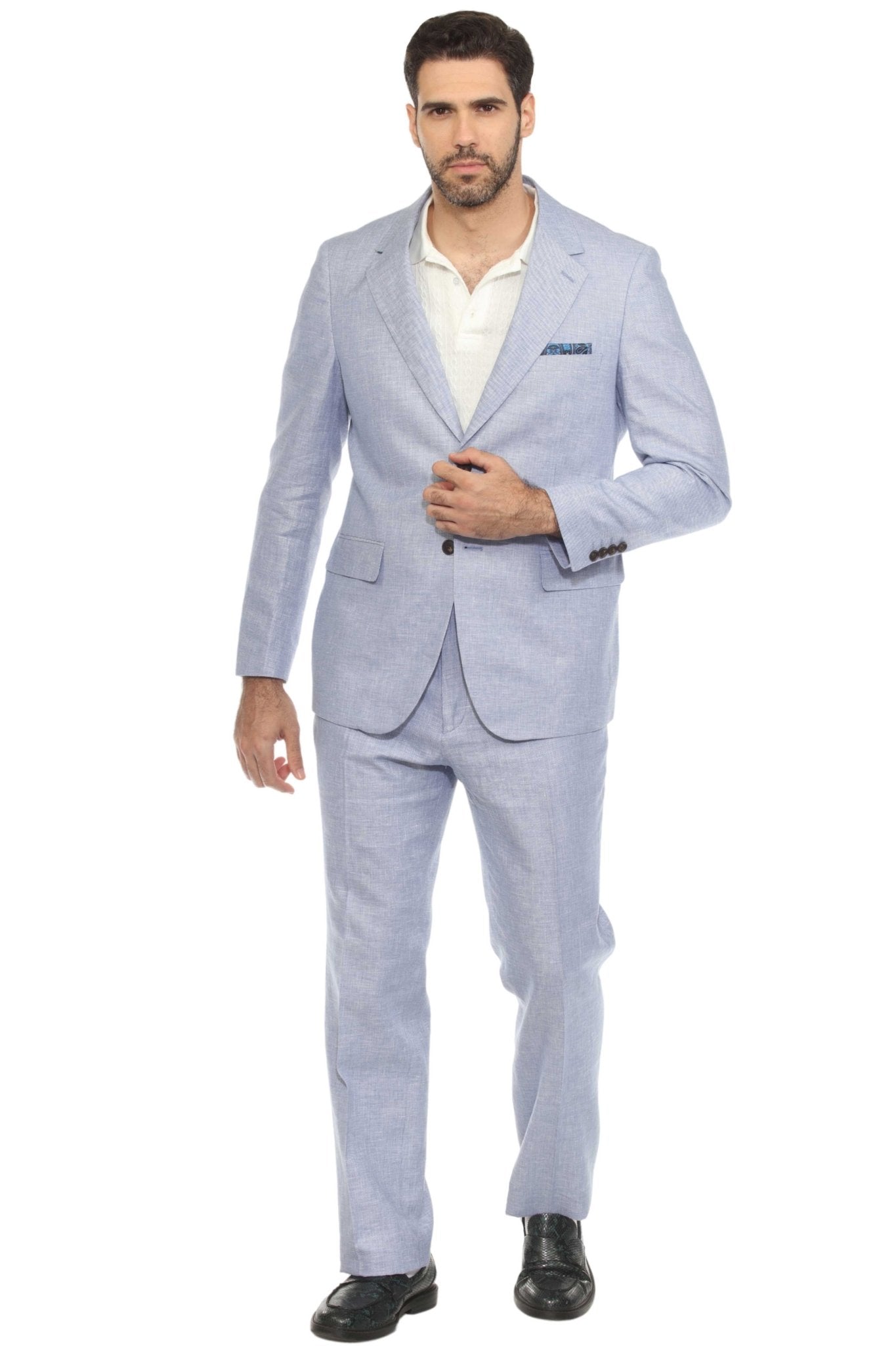 Mojito Reserve Men's Textured Linen Cotton Blend Suit MJC-9003