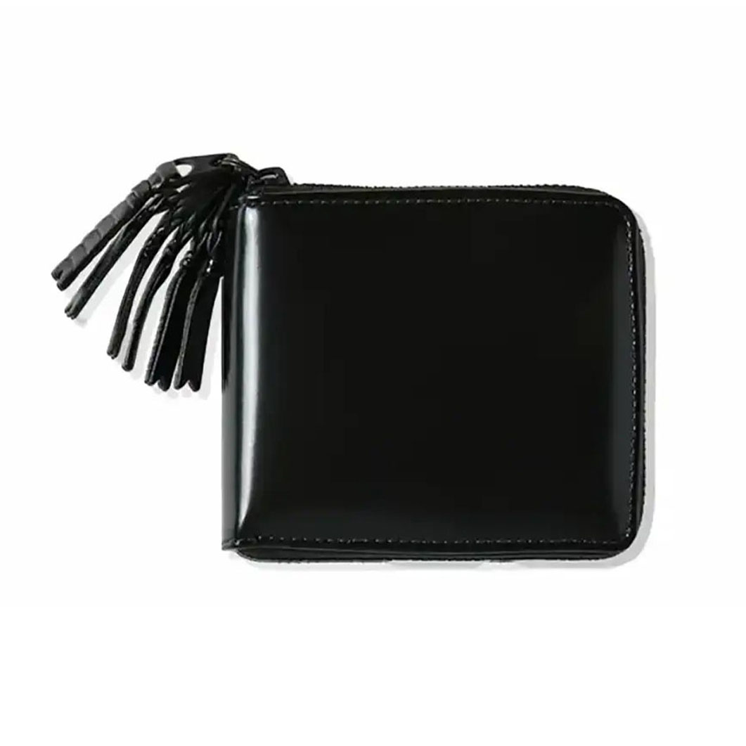 COMME des GARCONS 二つ折り ZIPウォレット Zipper Medley ブラック
