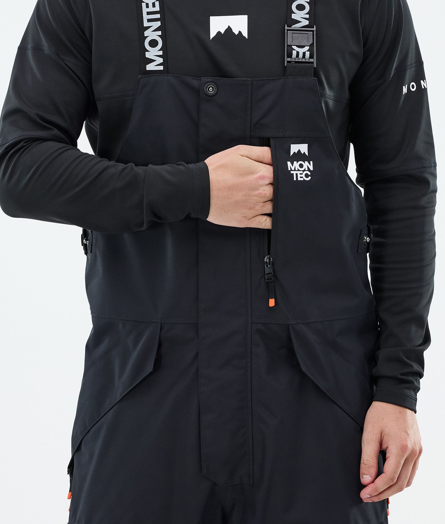 Montec Fawk スノボ パンツ メンズ Black/Atlantic - ブラック