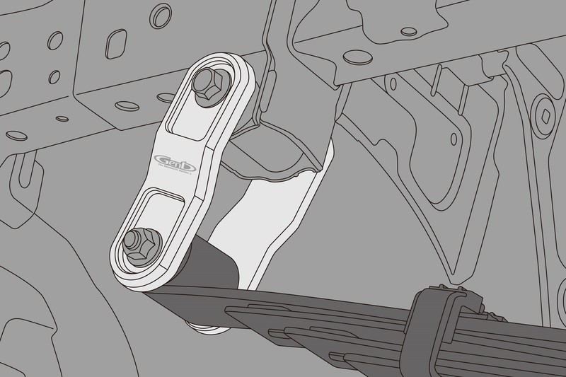 スキッドアングルアジャスター SSP01H - Genb（玄武）ハイエース用