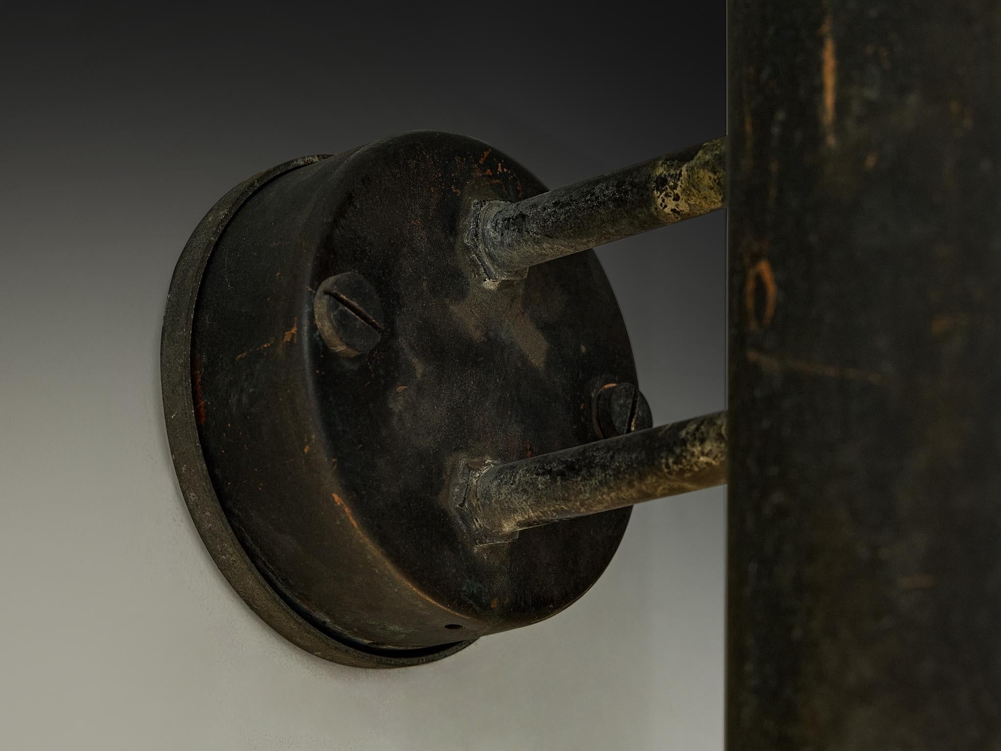 Hans-Agne Jakobsson 'Rulle' Wall Lights in Patinated Copper