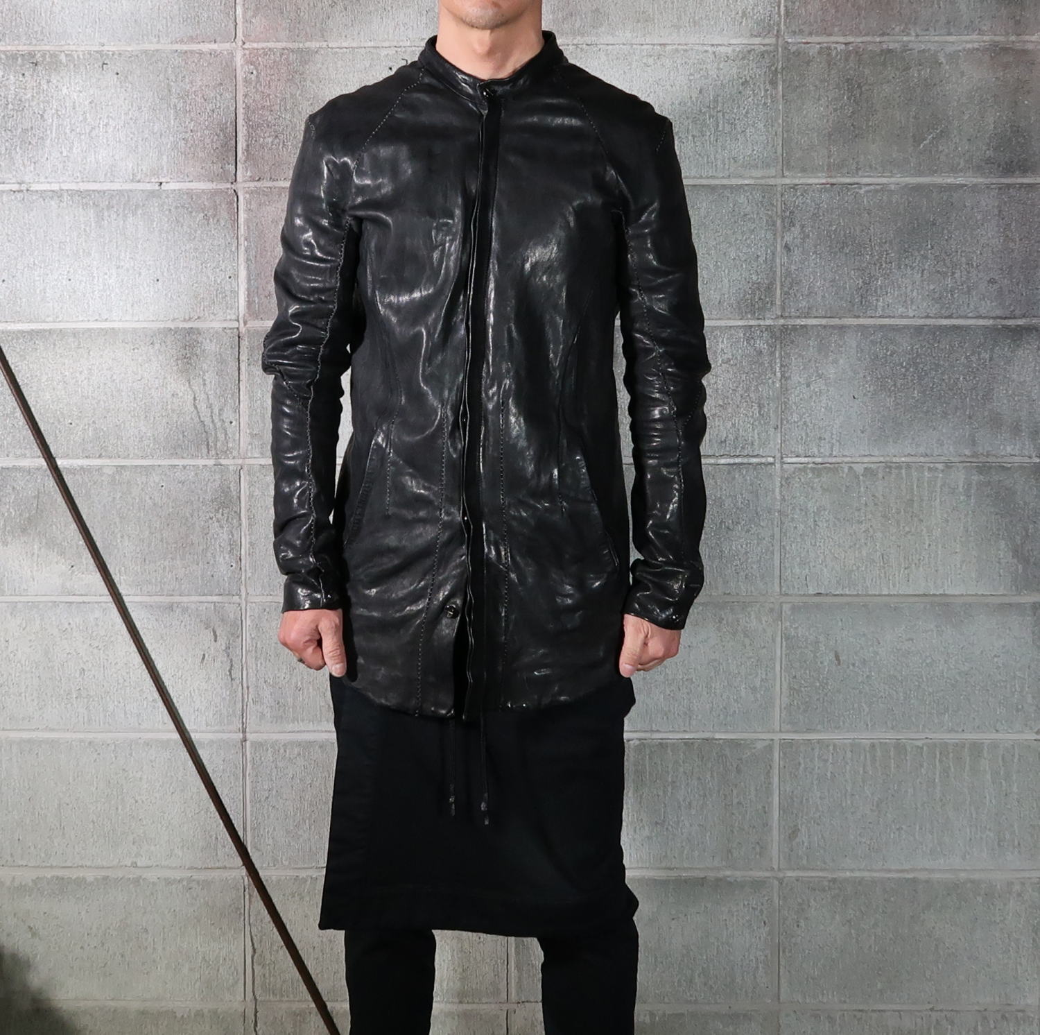 incarnation 、12215-3467 、Sheep Leather Stand Collar Shirt Jacket