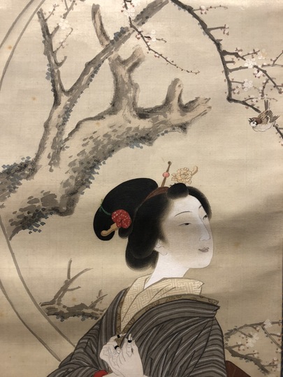 大庭学僊 美人図｜古美術・掛け軸の販売・買取・鑑定-松本松栄堂