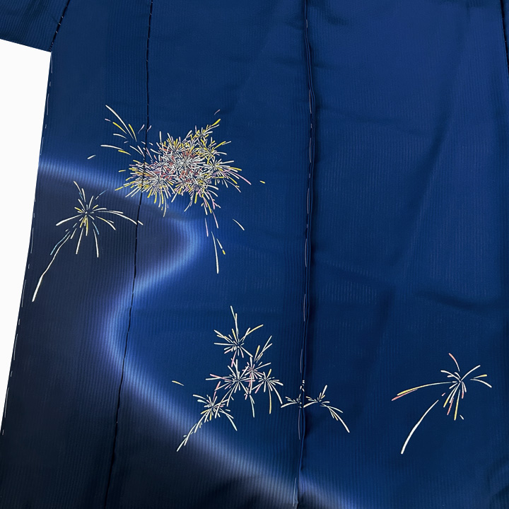 金彩友禅の第一人者「和田光正」氏による夏の付下げ 金彩友禅の第一人