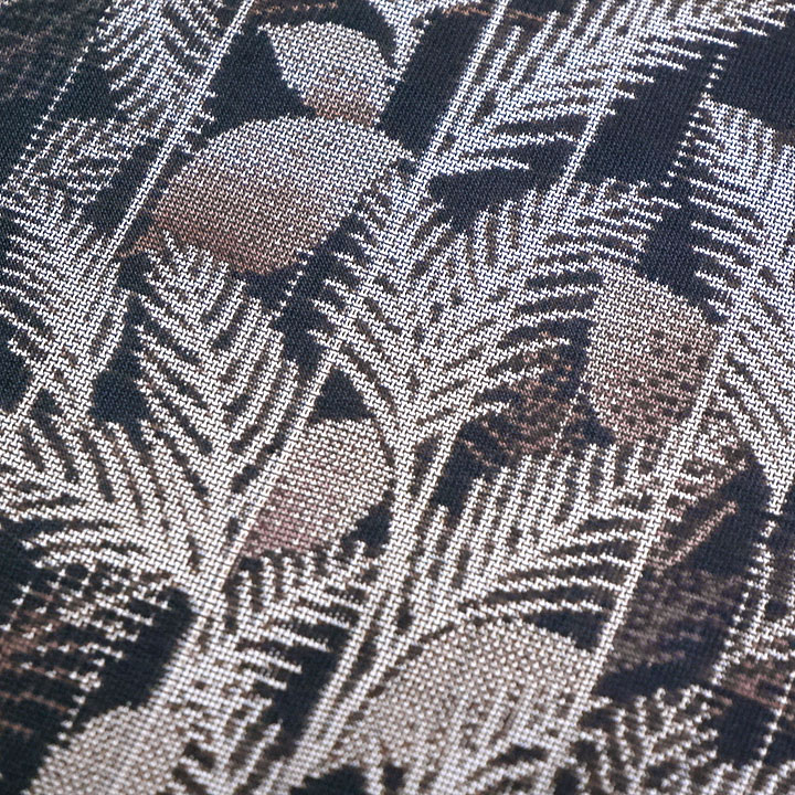 古代染色 純植物染め 本場大島紬【葉模様】 [241222-ot-3] - ￥280,000