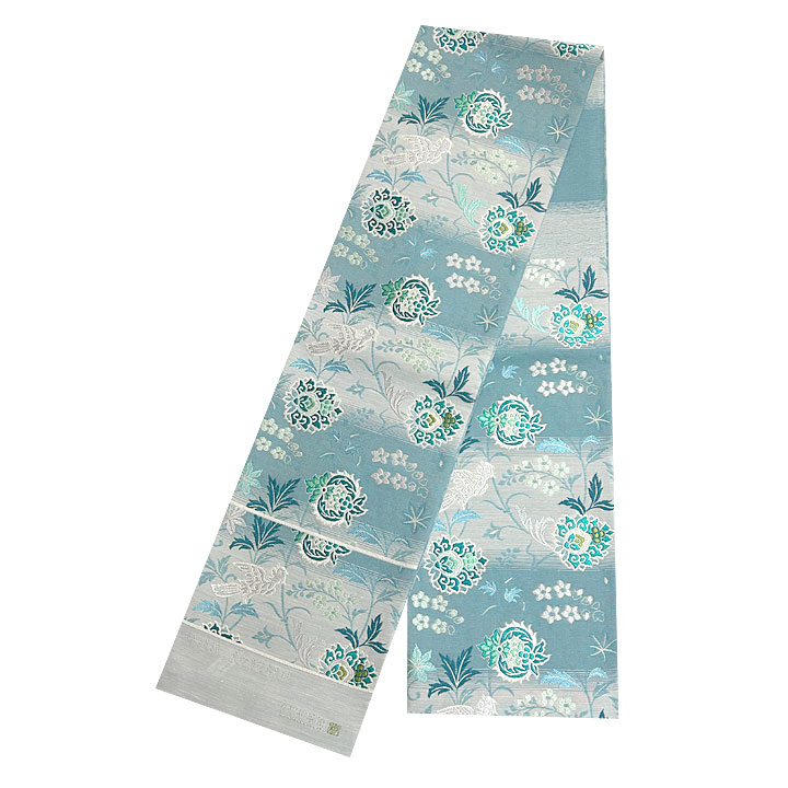 エレガントな雰囲気を漂わせる「織文意匠 鈴木」袋帯 織文意匠 鈴木