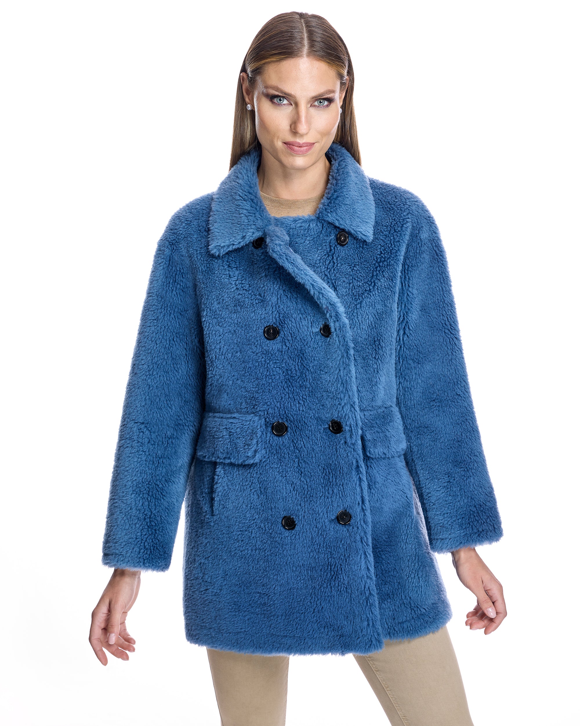 Buy Lamb's Wool Pea Coat Online | Maximilian