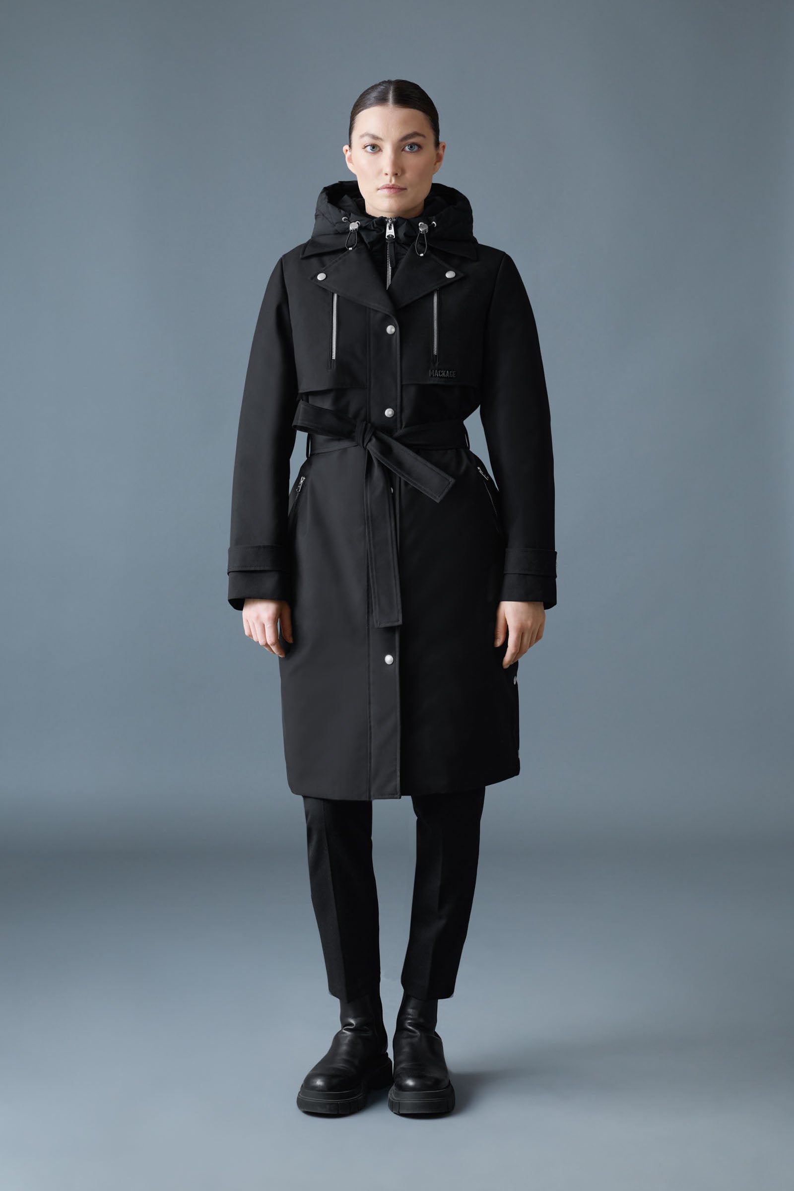 SIOBHAN Technical Down Trench Coat for Women | Mackage Canada