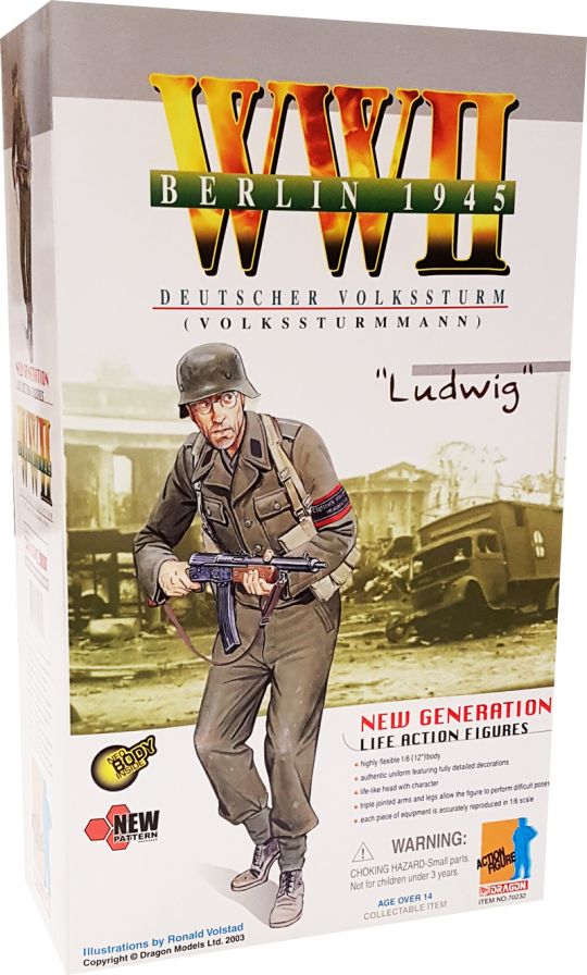 Ludwig Remlinger Volksturm Dragon Action Figure - Machinegun