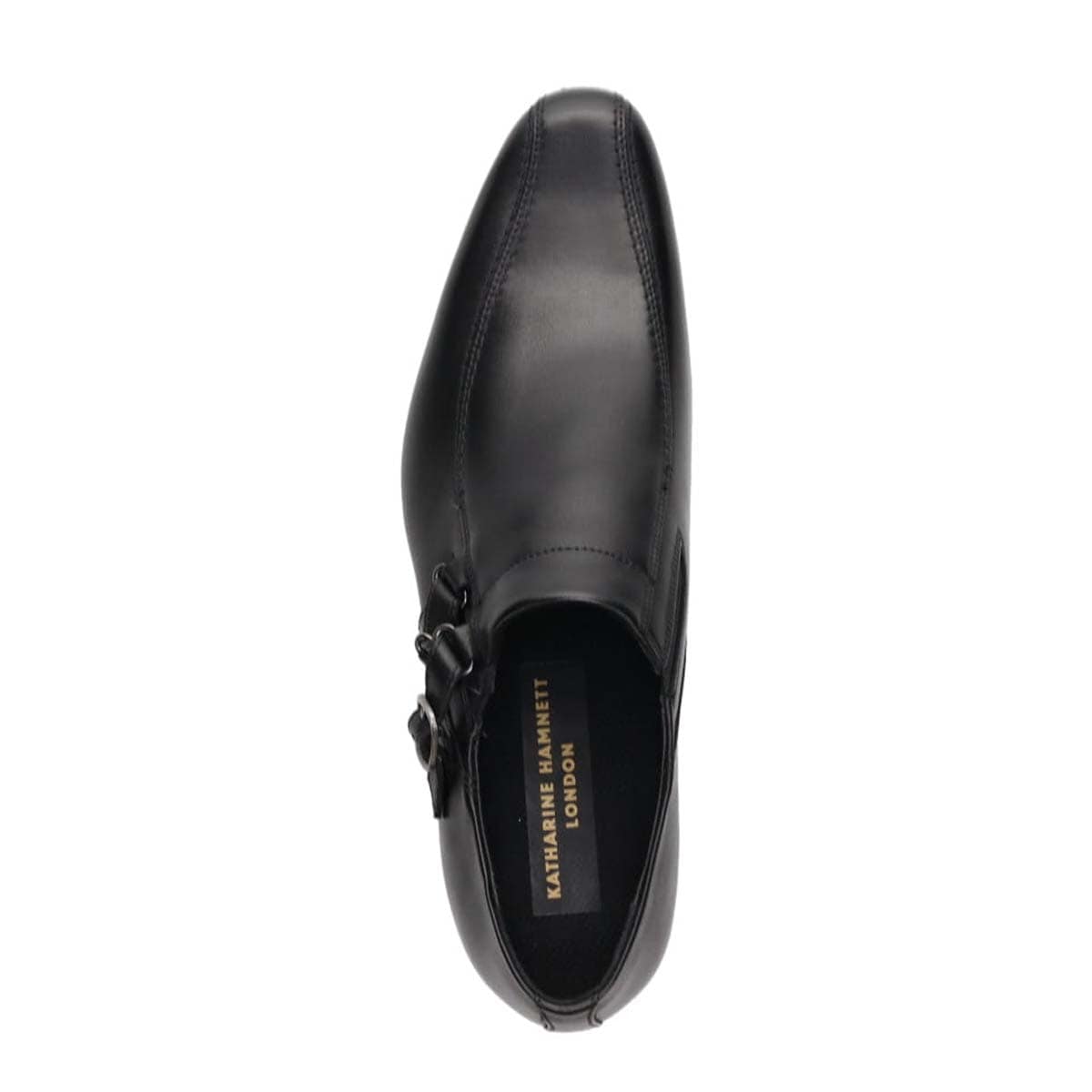 KATHARINE HAMNETT LONDON サイドストラップ スワールモカ スリッポン