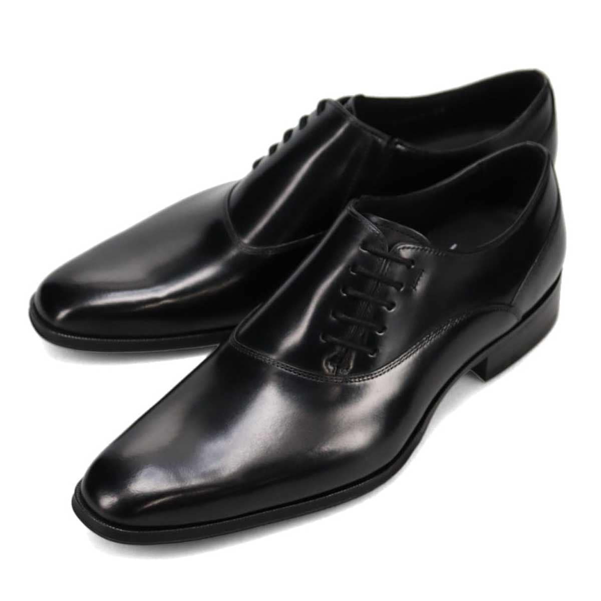 LANVIN COLLECTION サイドレースドレスシューズ 83524(25.0 BLACK