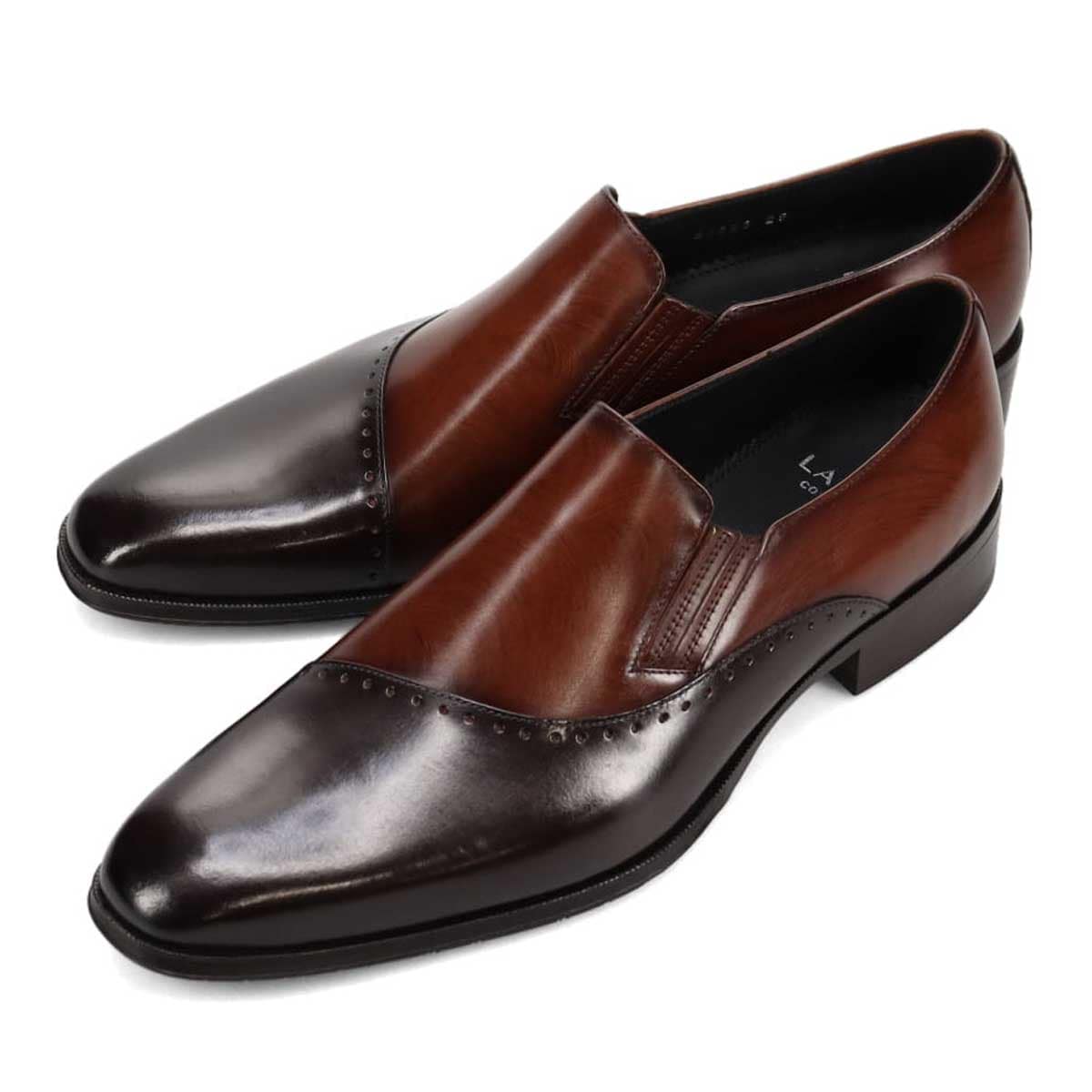 LANVIN COLLECTION スリッポンドレスシューズ 83525(25.0 BLACK