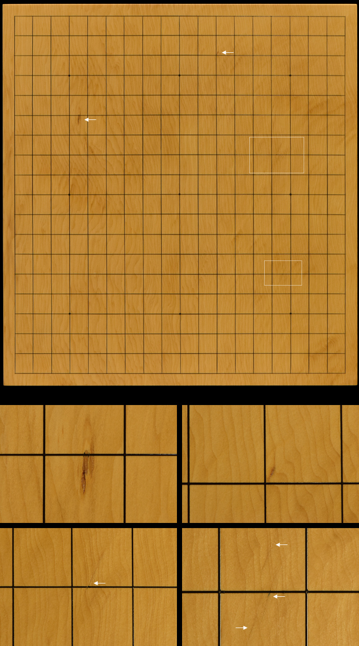 本榧卓上碁盤 2寸（一枚板） gb20273 | 前川榧碁盤店