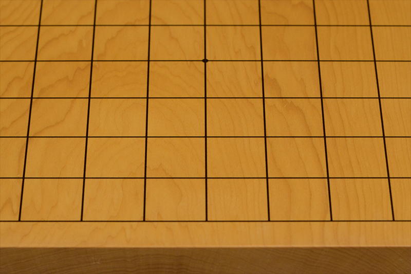 おまかせ】本榧卓上碁盤／9路・6路 両面盤 1寸（一枚板・板目） | 前川
