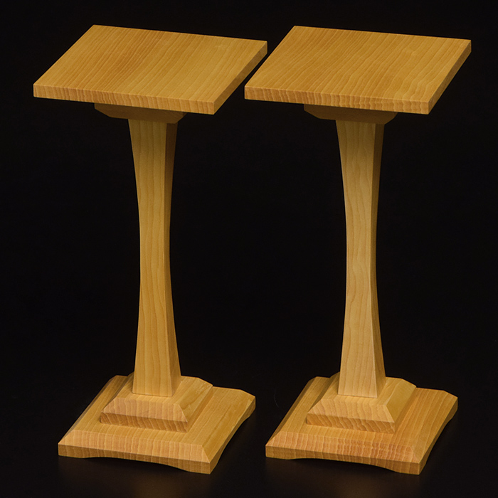 本榧一本脚駒台 6寸盤用 | 前川榧碁盤店