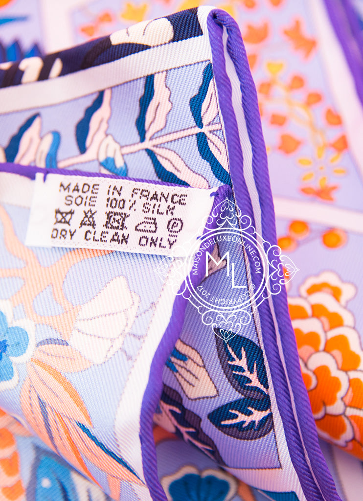 Hermes Blue Twill Silk 90 cm 36