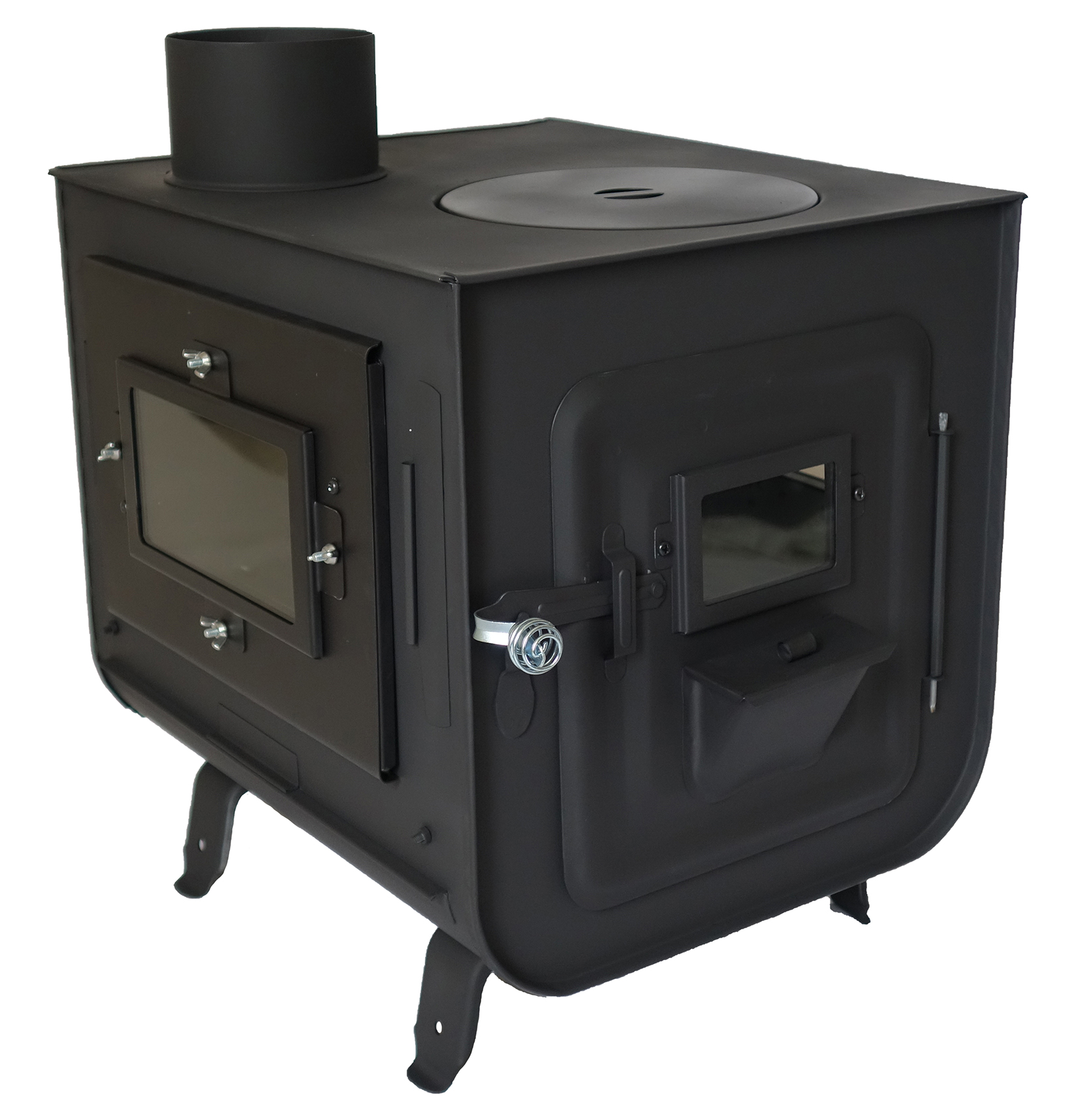 薪ストーブ 角型窓付きガード付”ベイダー” 商品詳細│薪ストーブの新保