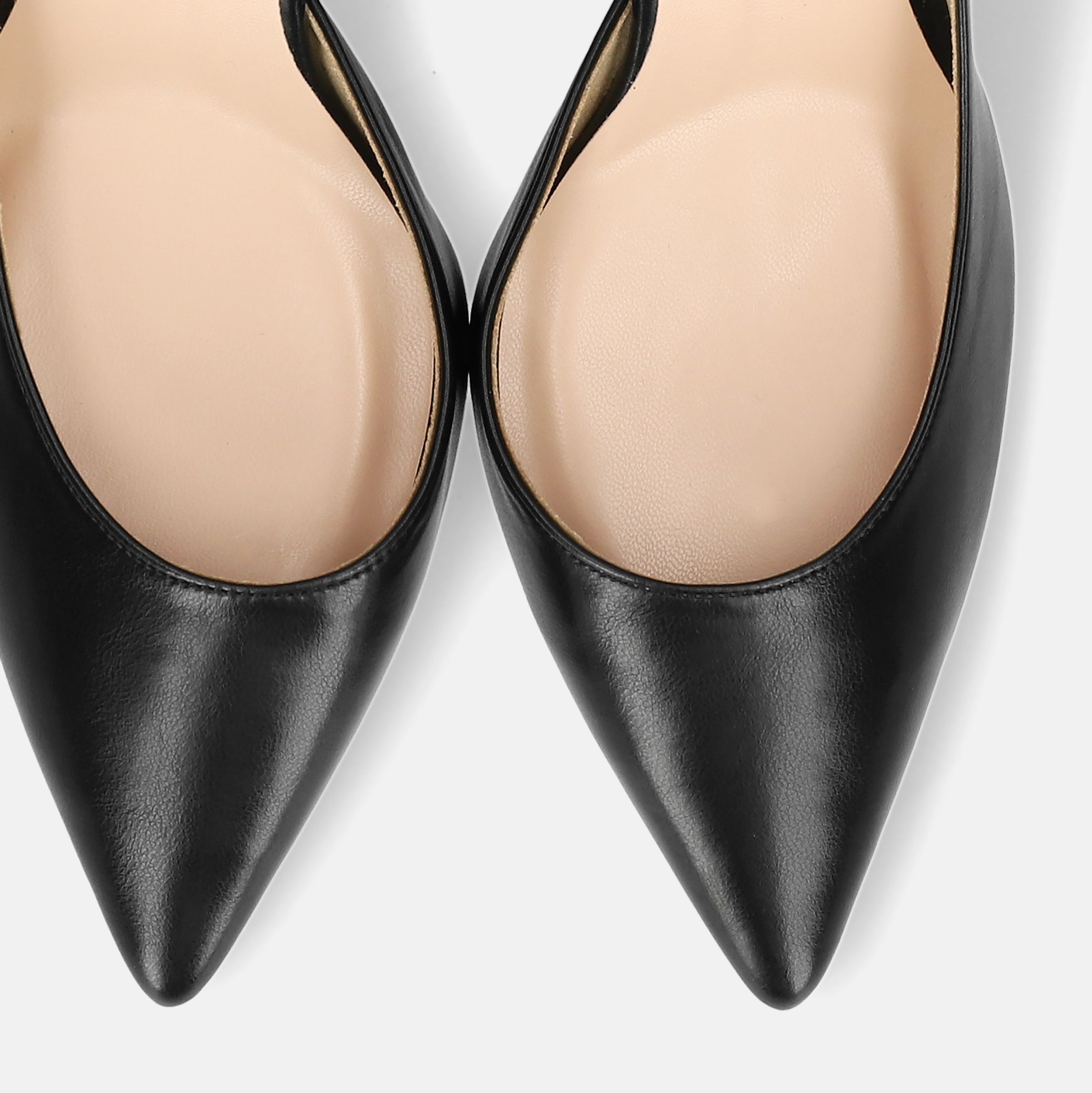 10%OFF：2025SSBI：ポインテッドトゥ サイドカット パンプス（7674