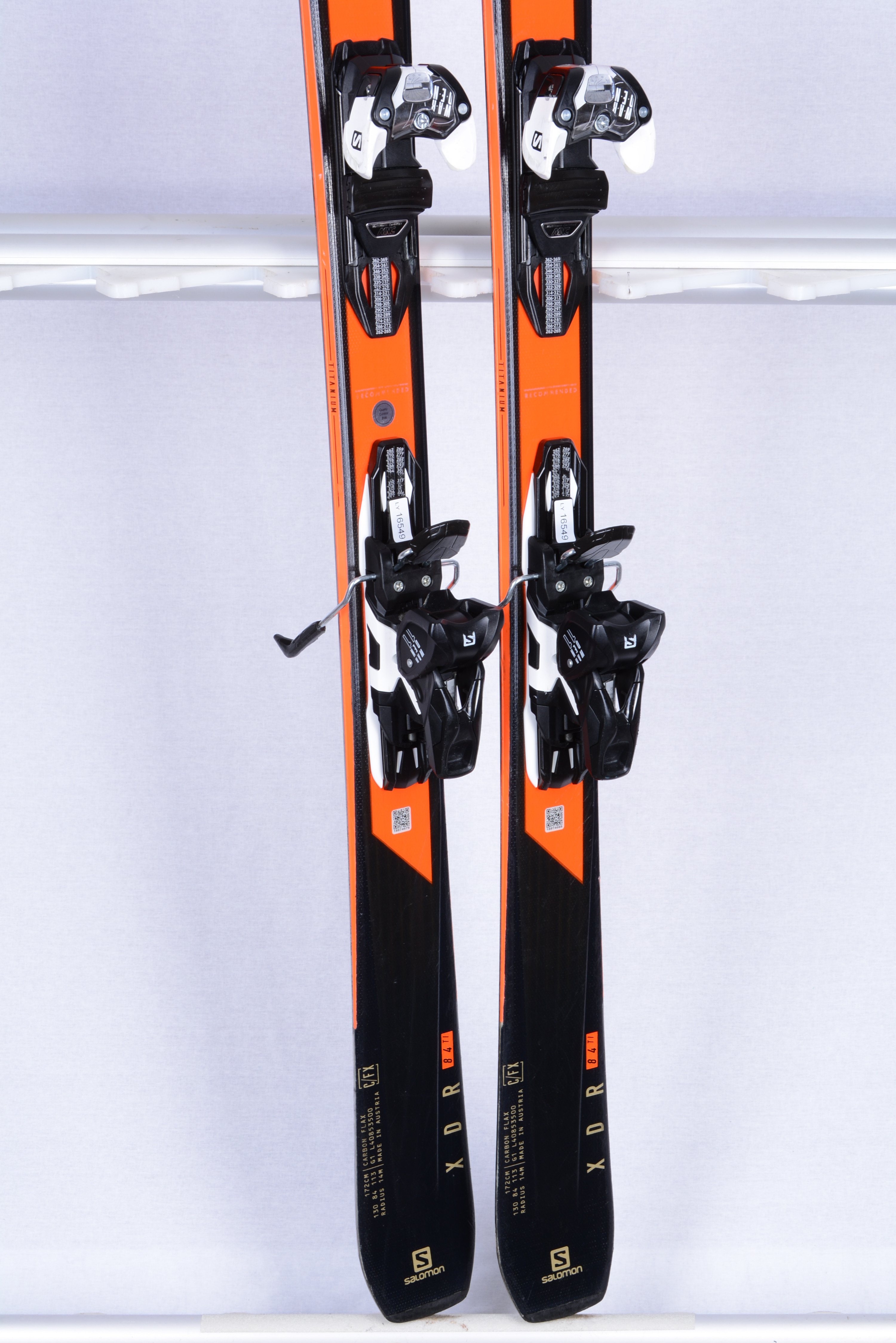 skis SALOMON XDR 84 Ti 2020, blue, carbon flax + Salomon Warden 11