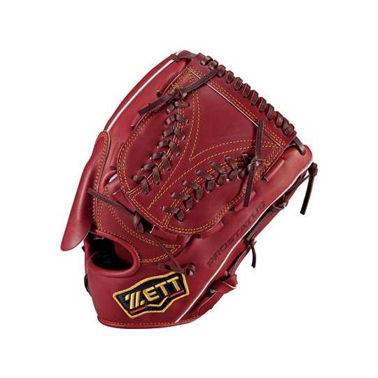 ゼット ZETT 限定カラー プロステイタス硬式グラブ 投手用 ボルドー