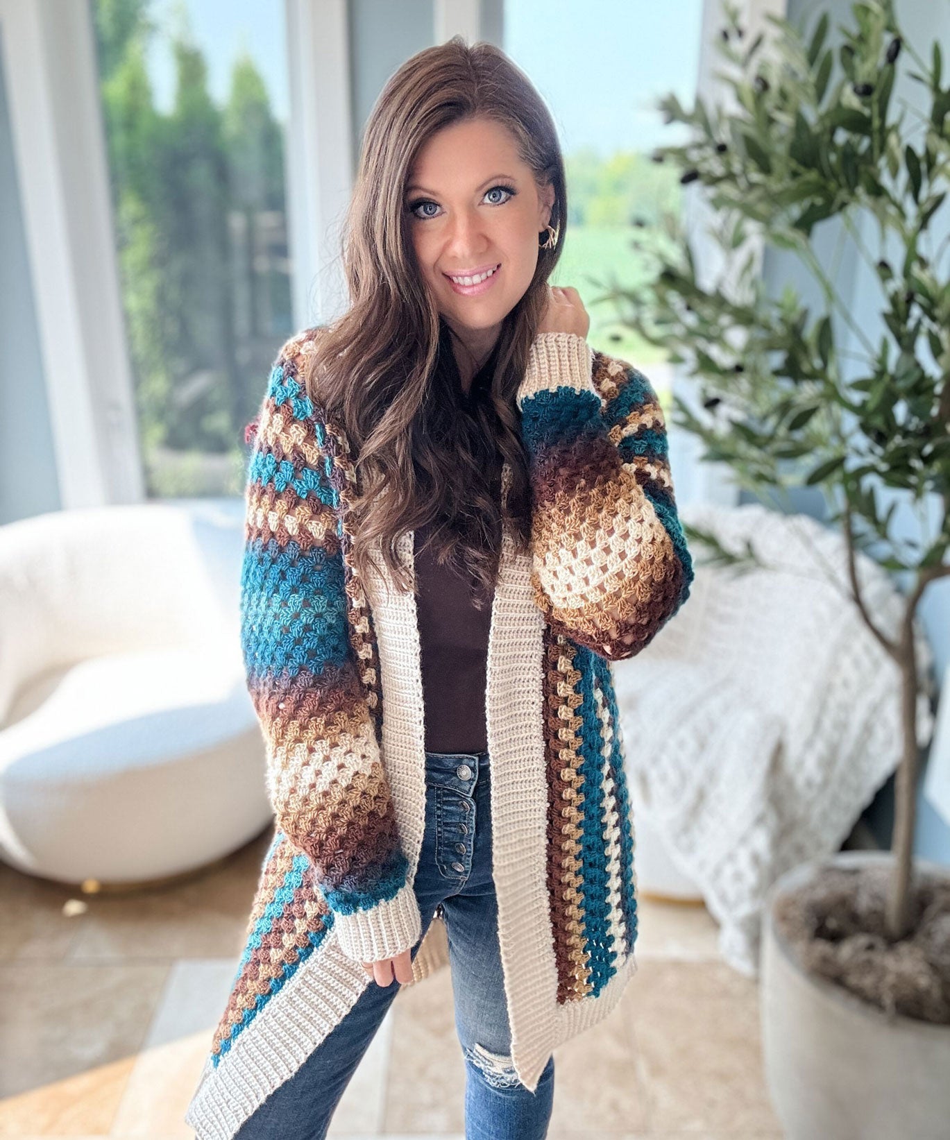 Cascade Mountain Long Cardigan – Mary Maxim