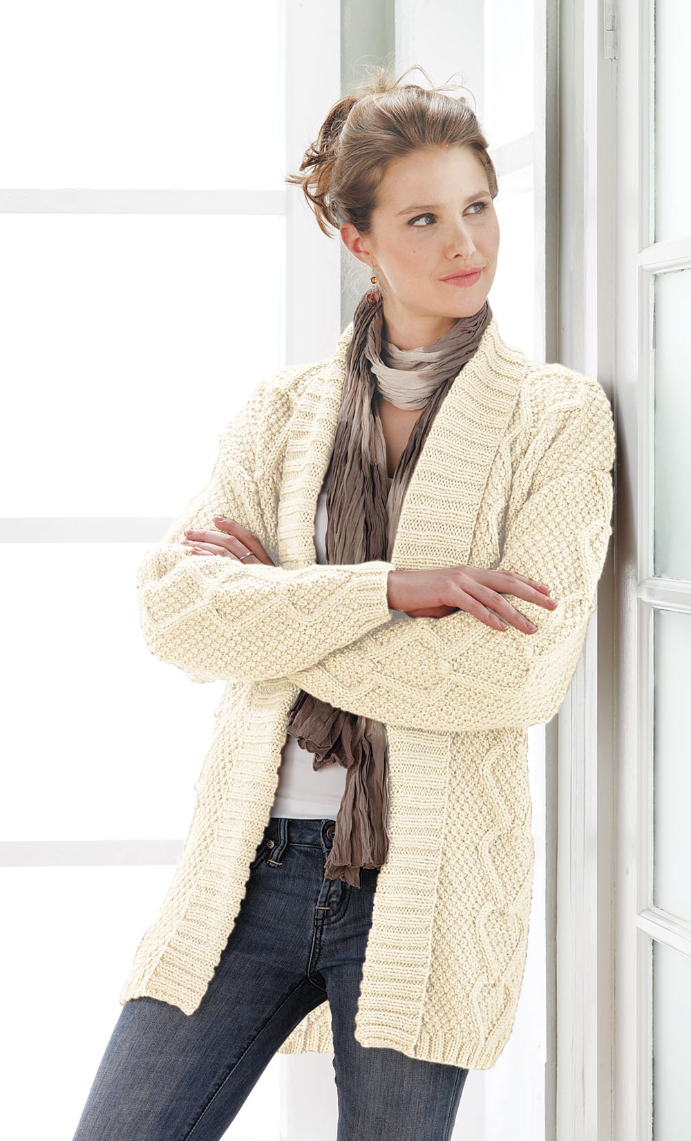 店頭展示品ファッション - andmary Heart nordic cardigan set up