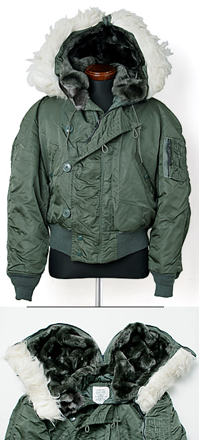 USAF (米空軍) N-2B フライトジャケット/白毛ファー仕様/MIL-J-6278F