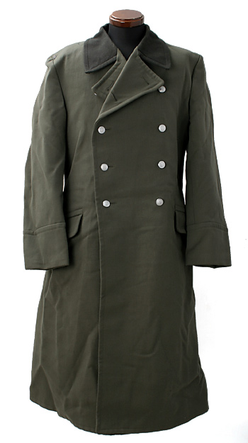 東ドイツ NVA(人民軍) 将校ウール(トリコット織地)コート/襟ダーク