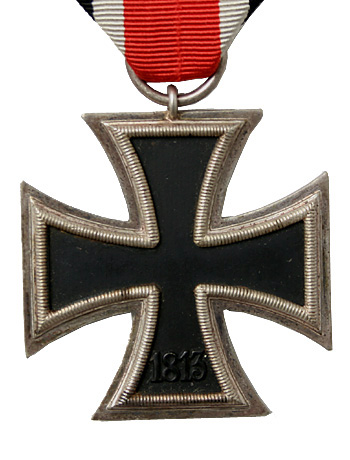 WWII ドイツ軍、第二級鉄十字章（リボン付き）/実物・未使用