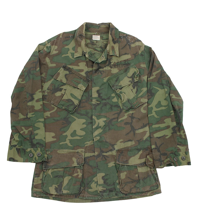 US(米軍) NAM戦 ERDL グリーンリーフ カモジャケット(R/S) /実物・良品