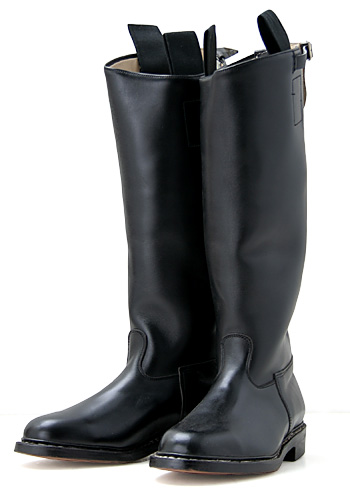 WWII ドイツ軍 将校 黒革乗馬ブーツ/ミハエル・ヤンケ社製/復刻モデル