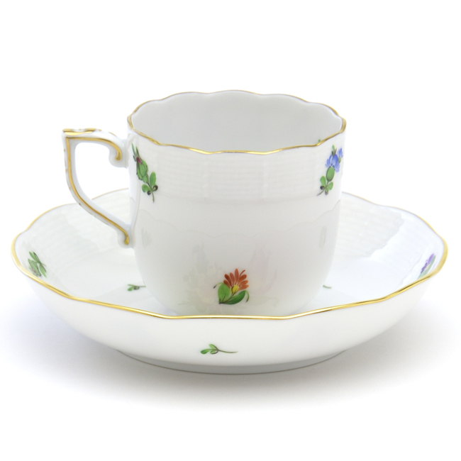 ヘレンド(Herend) コーヒーカップ(160cc)&ソーサー チューリップの花束