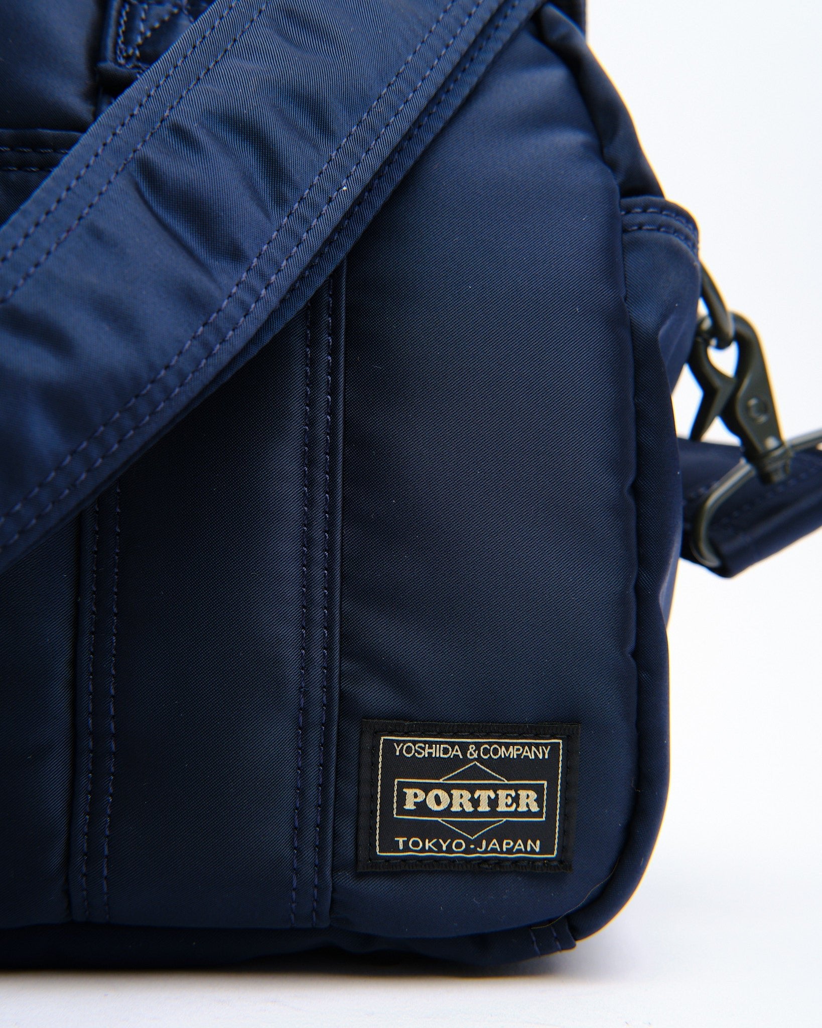 New Tanker Boston Bag Navy by Porter by Yoshida - Meadow