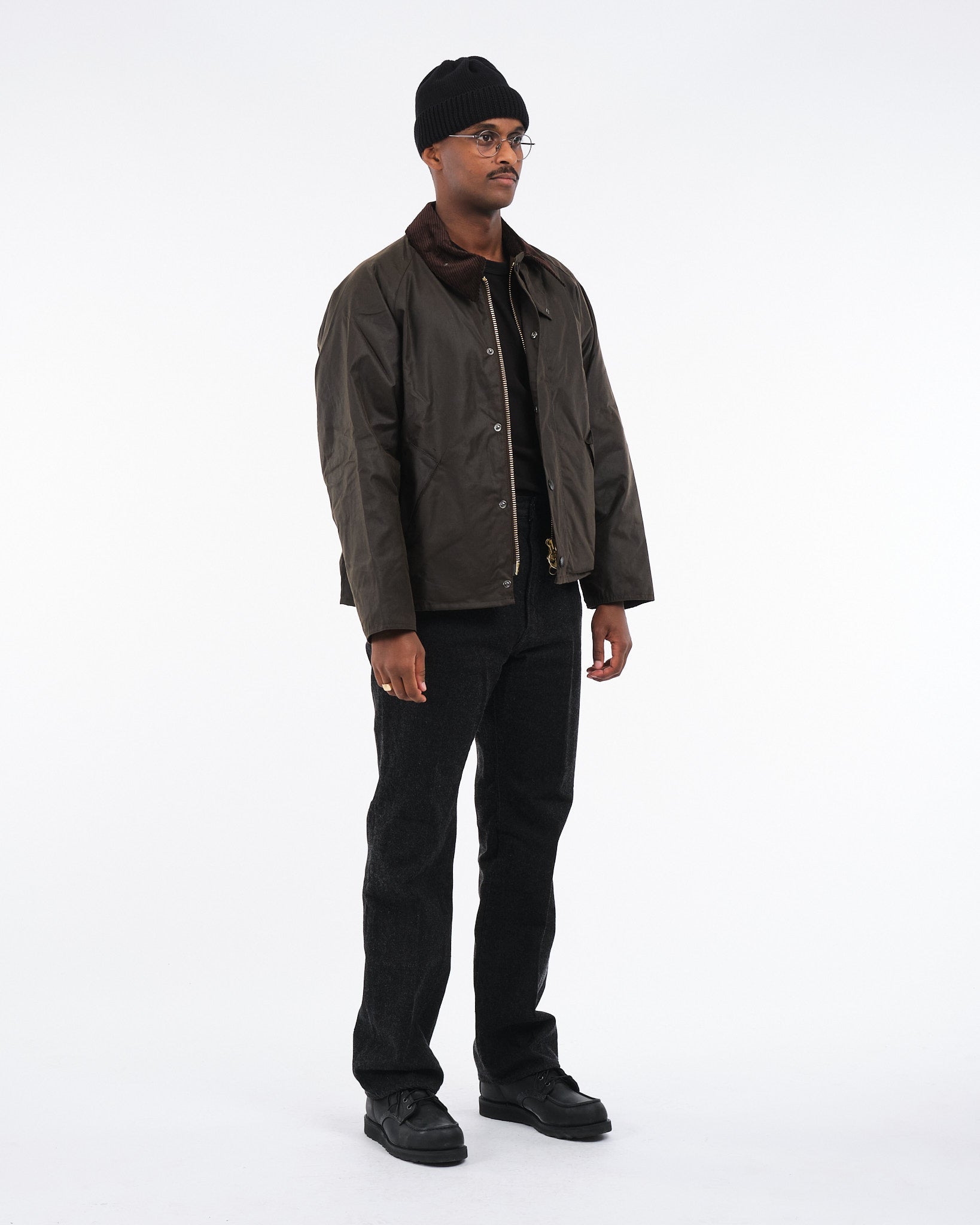 OS Transport Wax Jacket Olive by Barbour - Meadow